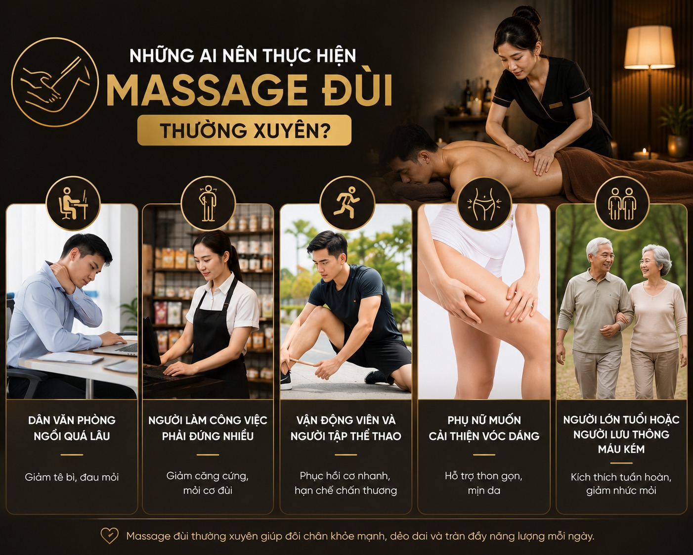Những ai nên thực hiện massage đùi thường xuyên?