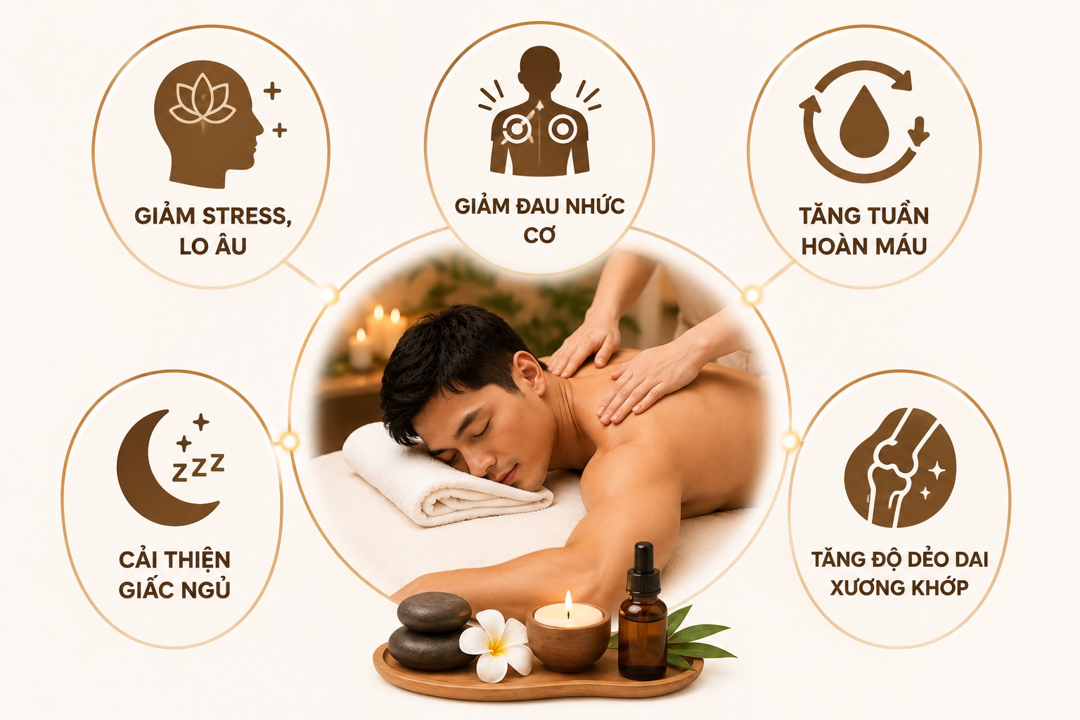 Lợi ích sức khỏe khi lựa chọn đúng loại hình massage