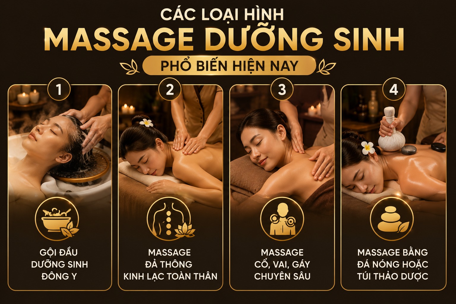 Các loại hình massage dưỡng sinh phổ biến