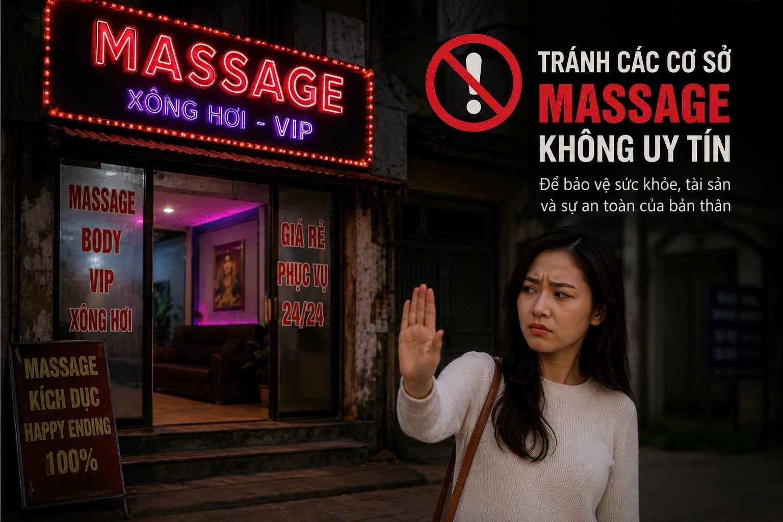 Tránh những cơ sở massage không uy tín