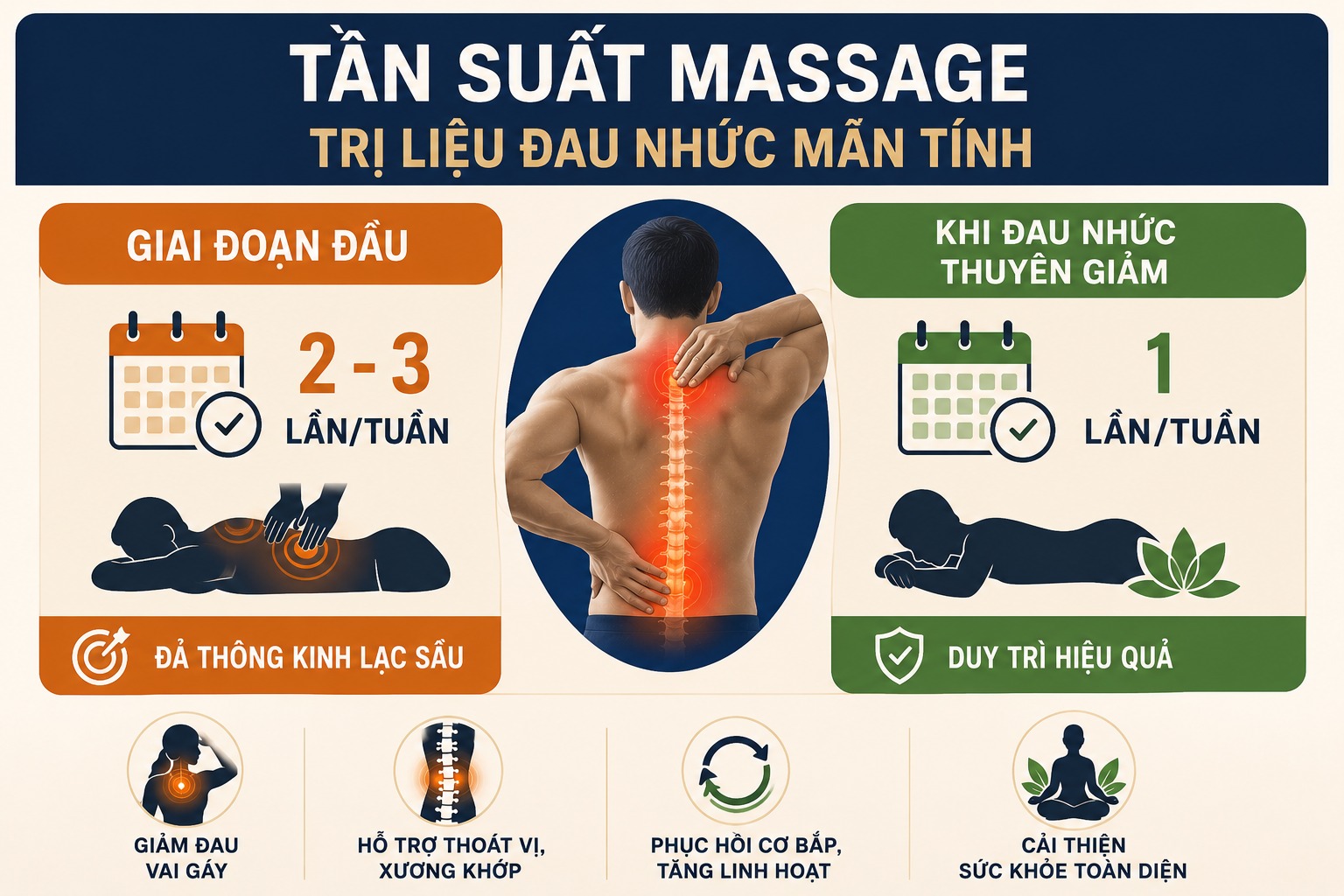 Tần suất massage trị liệu mãn tính