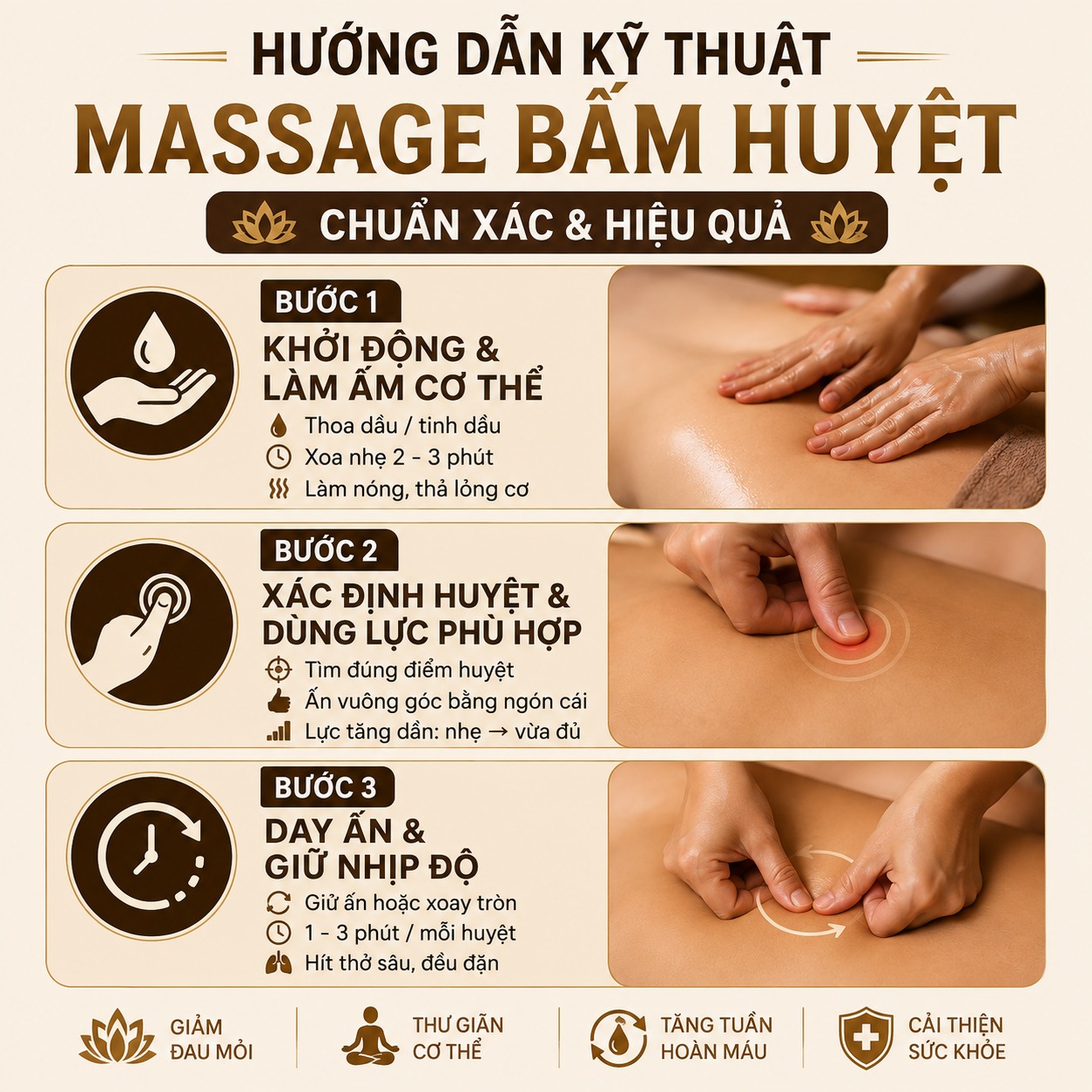 Bí quyết massage các huyệt đạo