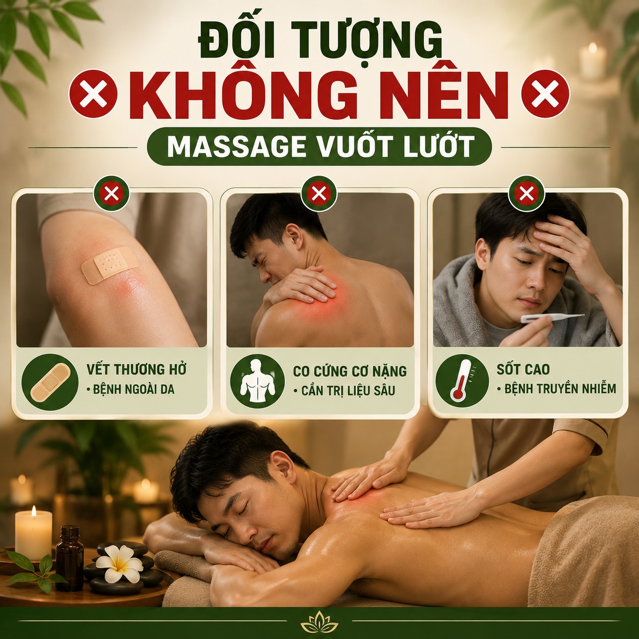Đối tượng không nên trải nghiệm massage vuốt lướt