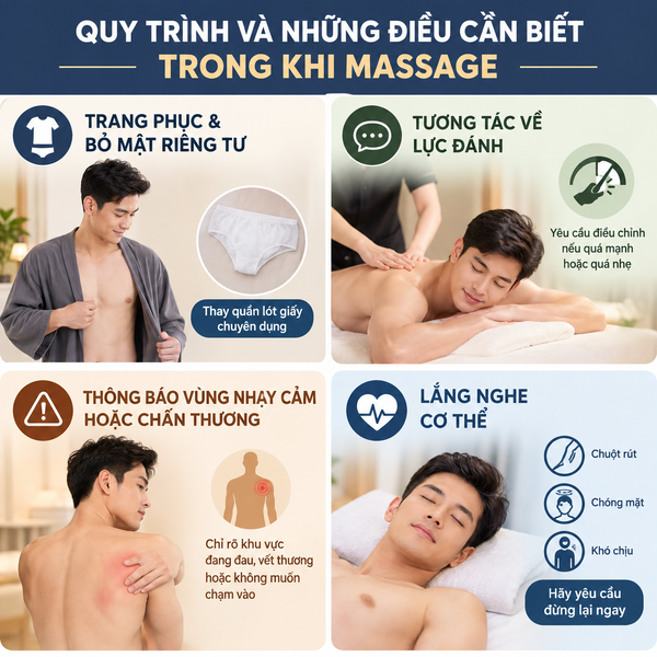 Quy trình và những điều CẦN BIẾT TRONG KHI massage